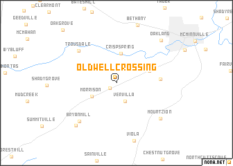 map of Old Well Crossing