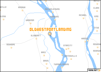 map of Old Westport Landing