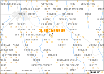 map of Oléac-Dessus