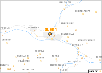 map of Olean