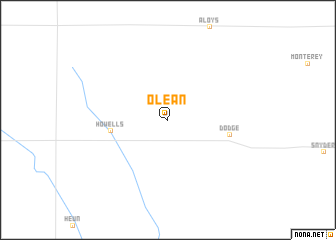 map of Olean