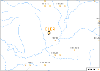 map of Olea