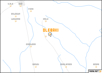 map of Olebaki