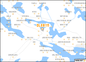 map of Olebyn