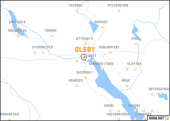 map of Oleby