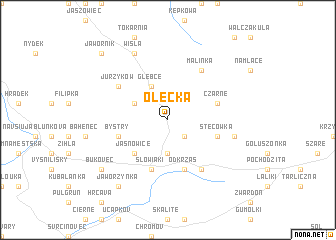 map of Olecka