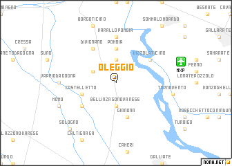 map of Oleggio