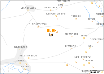 map of Oleh