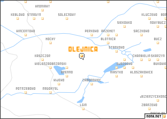 map of Olejnica