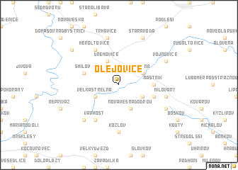 map of Olejovice