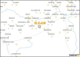 map of Olejua