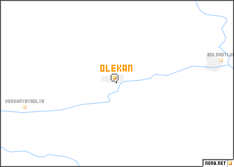 map of Olekan