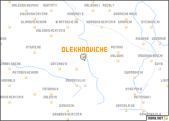 map of Olekhnoviche