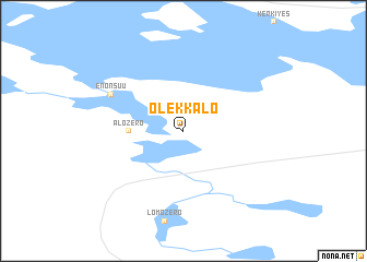 map of Olekkalo