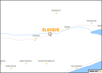 map of Olëkovo