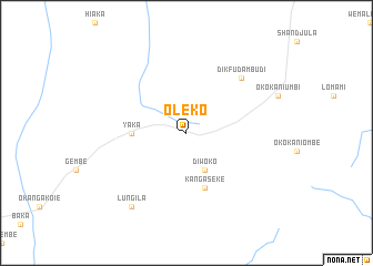 map of Oleko