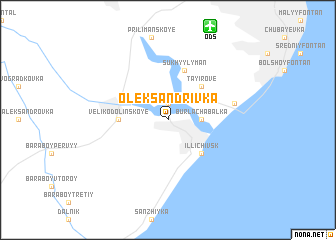 map of Oleksandrivka