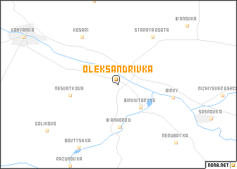 map of Oleksandrivka