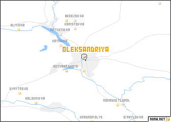 map of Oleksandriya