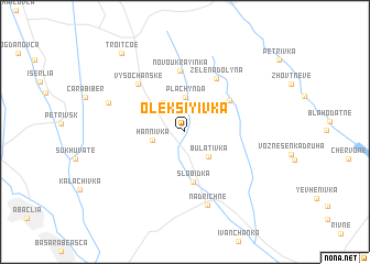 map of Oleksiyivka