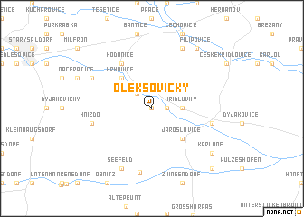 map of Oleksovičky