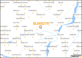 map of Olekszyn