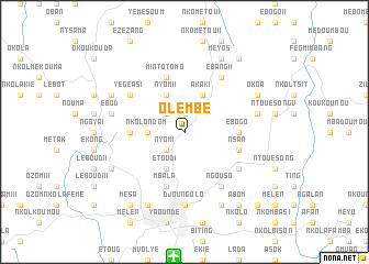 map of Olembé