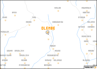 map of Olembé