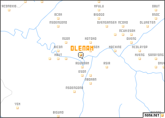 map of Olenam