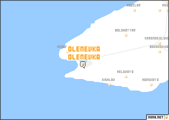 map of Olenevka