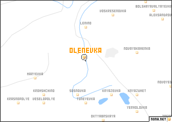 map of Olenevka