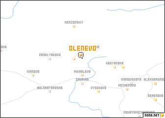 map of Olenevo