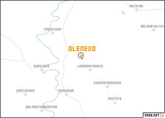 map of Olenevo