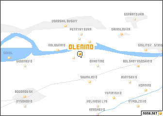 map of Olenino