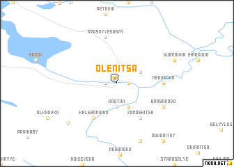 map of Olenitsa