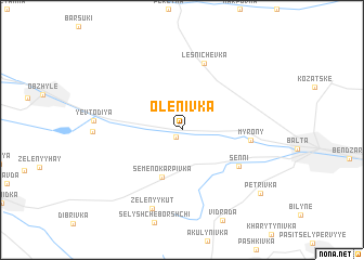 map of Olenivka