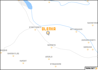 map of Olen\