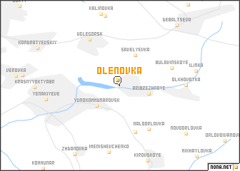 map of Olenovka