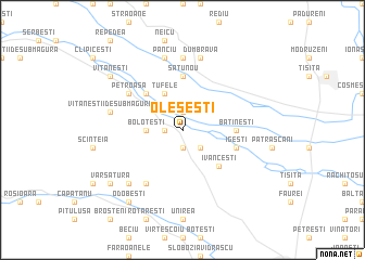 map of Oleşeşti