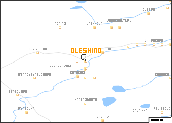 map of Olëshino