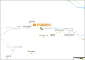 map of Olëshkovo