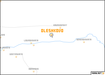 map of Olëshkovo