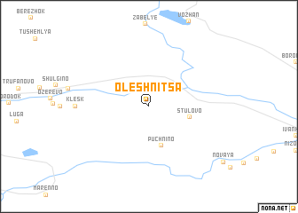 map of Olëshnitsa