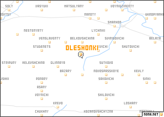 map of Oleshonki