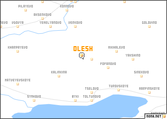 map of Olesh\