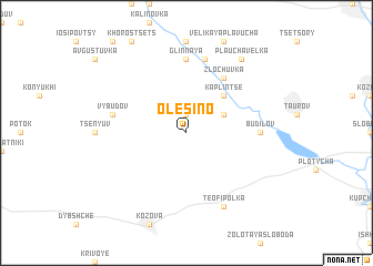 map of Olesino