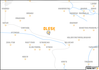 map of Olesk