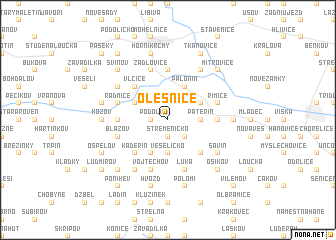 map of Olešnice