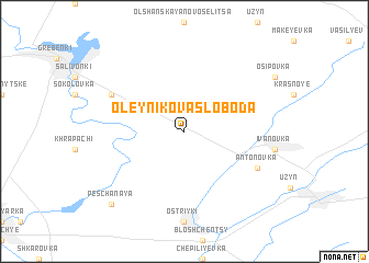 map of Oleynikova Sloboda