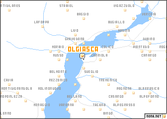 map of Olgiasca